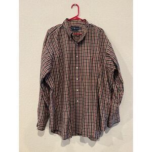 Ralph Lauren XXL‎ Yellow and Red Checkered Long-Sleeve Shirt